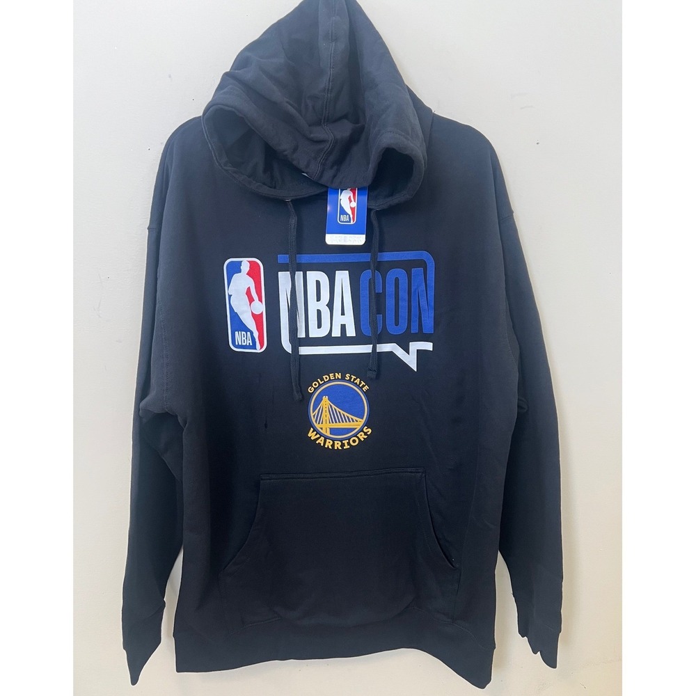 NBA CON Golden State‎ Warriors Black Hoodie Pullover Mens L - Picture 2 of 11